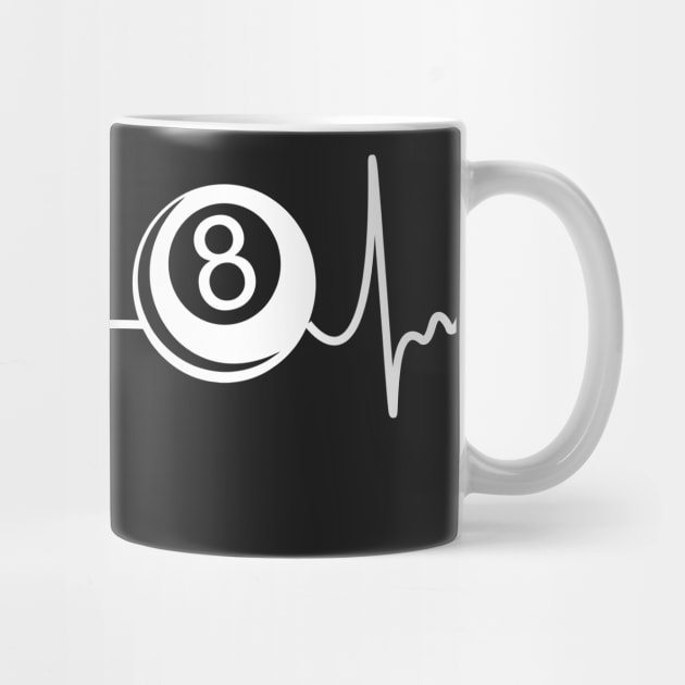 8 Eight Ball Heartbeat Shirt Funny Cool Gift by jMvillszz